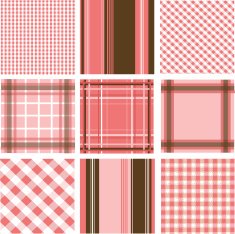 Set of plaid patterns N3