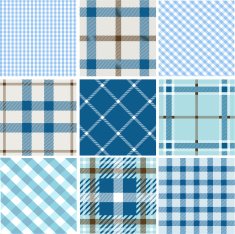 Set of plaid patterns N4