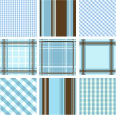 Set of plaid patterns N5