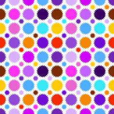 Colorful star seamless pattern illustration