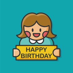 birthday girl icon N2