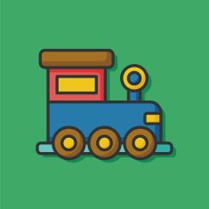 baby toy train icon N3