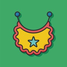 Baby bib icon N7
