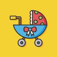Baby carriages icon N8