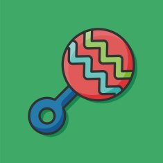 Baby Rattle Icon N13