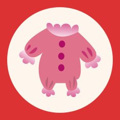 Baby clothes theme elements N11