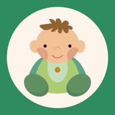 person character baby theme elements N9