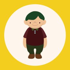 family boy character theme elements N9