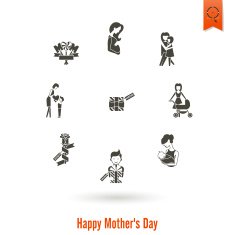 Happy Mothers Day Icons N211