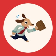 animal dog worker cartoon theme elements N6