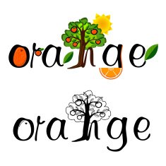 vector orange