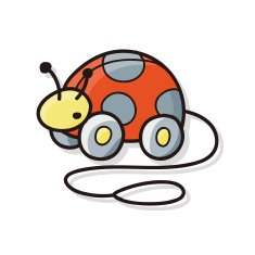 toy ladybug car doodle