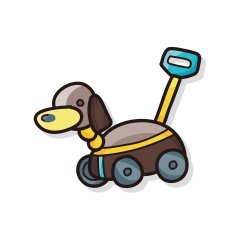toy dog car doodle