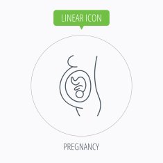 Pregnancy icon Medical genecology sign N10