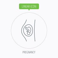 Pregnancy icon Medical genecology sign N11