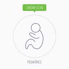 Baby infant icon Pediatrics sign N6