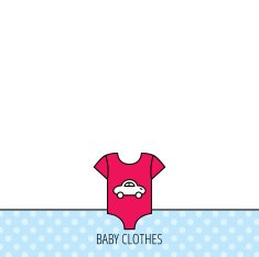 Newborn clothes icon Baby shirt wear sign N10