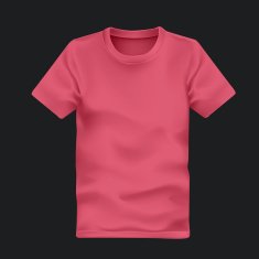man's t-shirt in red