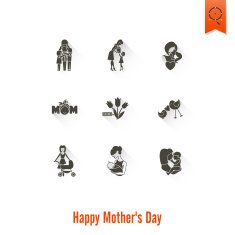 Happy Mothers Day Icons N212