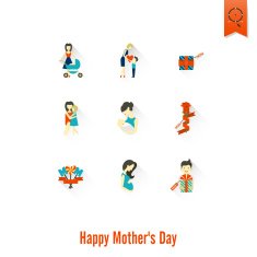 Happy Mothers Day Icons N213