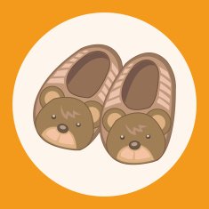 Baby supplies slippers theme elements N4