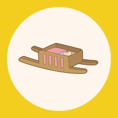 baby bed theme elements N3