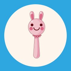 baby toy rattle theme elements N7