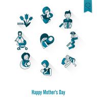 Happy Mothers Day Icons N224