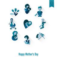 Happy Mothers Day Icons N225