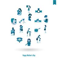 Happy Mothers Day Icons N234