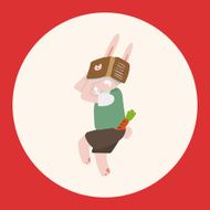 animal going to school cartoon theme elements N3