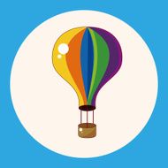 playground hot air ballon theme elements vector eps