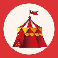 playground circus tent theme elements vector eps