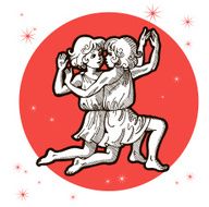 Zodiac sign - Gemini Twins Two children N2