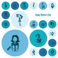 Happy Mothers Day Icons N254