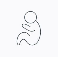 Baby infant icon Pediatrics sign N7