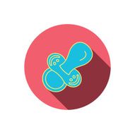 Pacifier icon Nipple or dummy sign N14