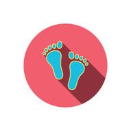 Baby footprints icon Child feet sign N5