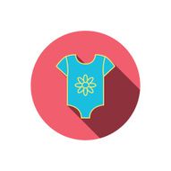 Newborn clothes icon Baby shirt wear sign N12