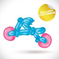 Balloon Motorbike Illustration N2