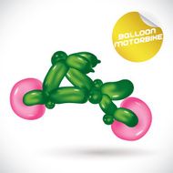 Balloon Motorbike Illustration N3