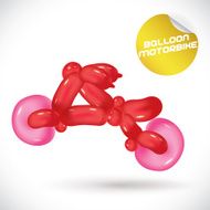Balloon Motorbike Illustration N4