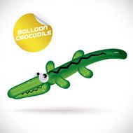 Balloon Crocodile Illustration N2