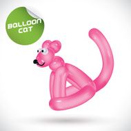 Balloon Cat Illustration