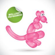 Balloon Kangaroo Illustration