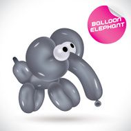 Balloon Elephant Illustration