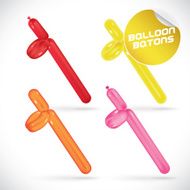 Balloon Batons Illustration
