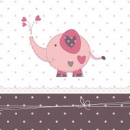 Cute baby background with elephant N4