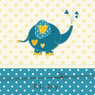 Baby shower with cute elephant N2
