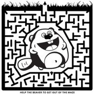 Funny monochrome labyrinth